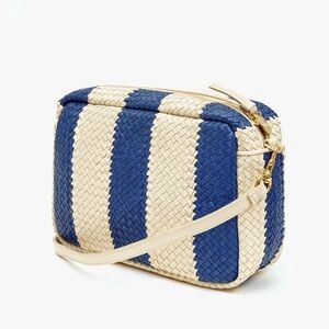 NEW! Clare V Marisol indigo & cream